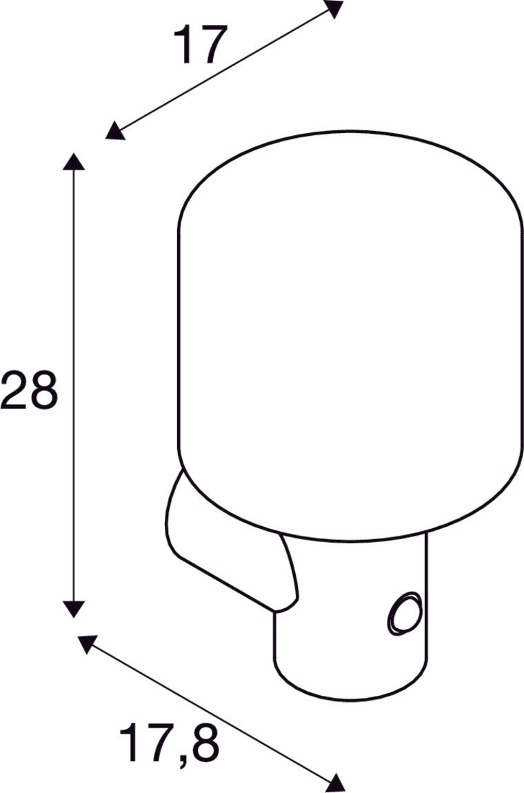 OVALISK WL Sensor, Outdoor LED ceiling-mounted light anthracite CCT switch 3000/4000K