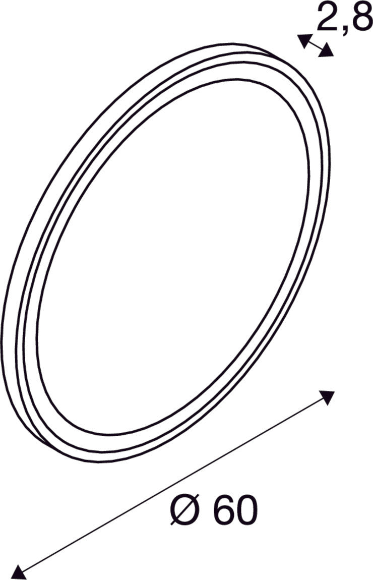 TRUKKO WL, Indoor LED wall-mounted light round aluminium