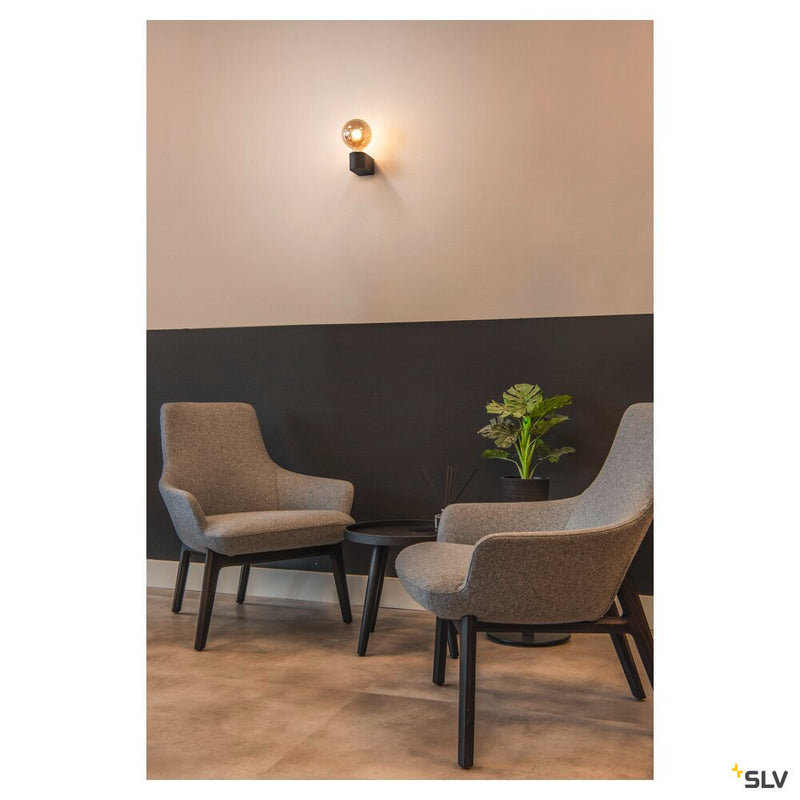 FITU CUBE WL, Indoor wall-mounted light E27 black