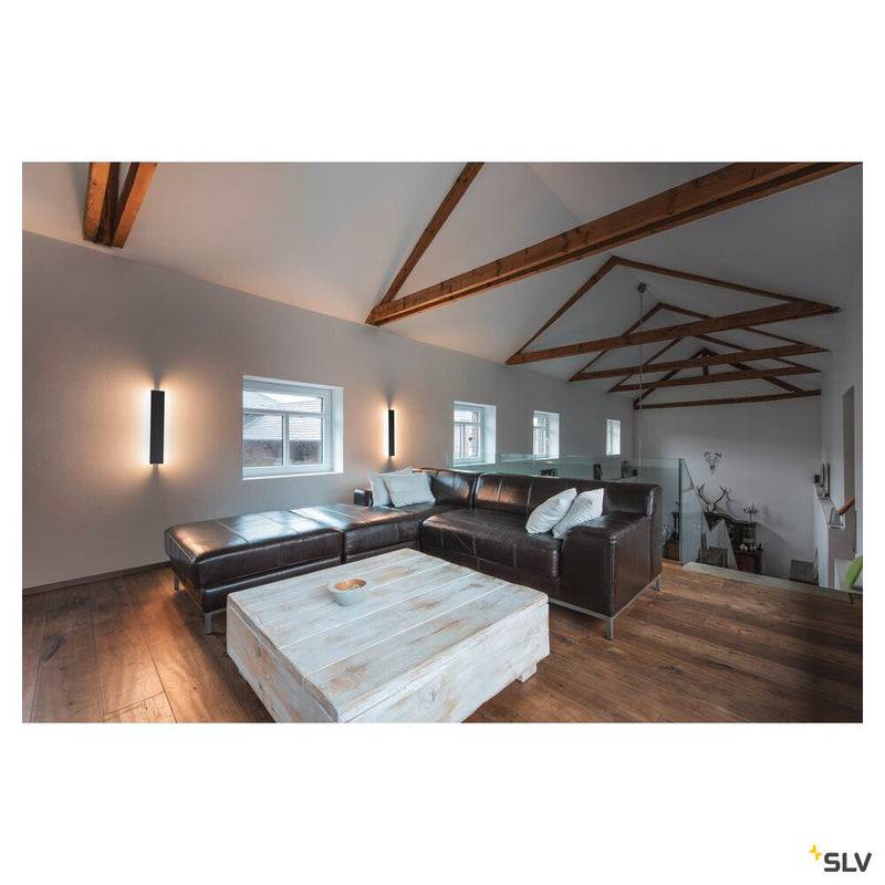 DIRETO 60 WL, Indoor LED wall-mounted light black CCT switch 2700/3000K