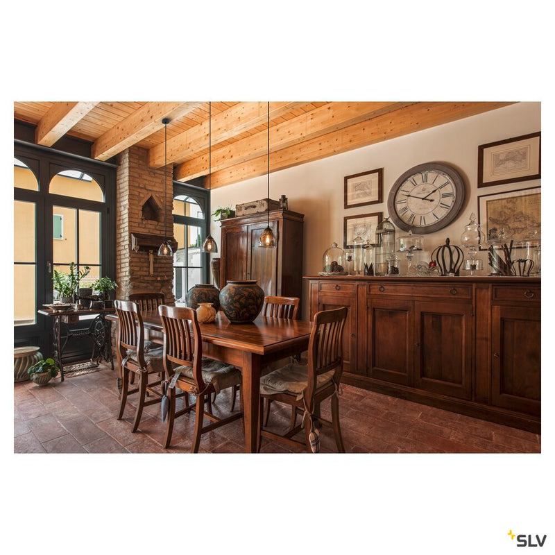 PARA CONE GL GU10, black / transparent pendant light