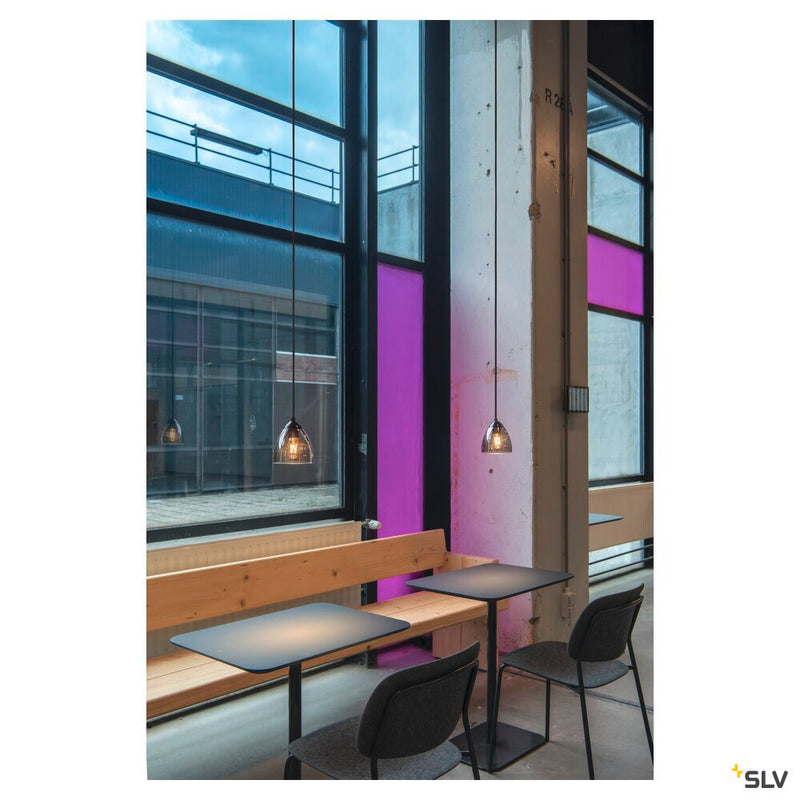 PARA CONE GL GU10, black / transparent pendant light