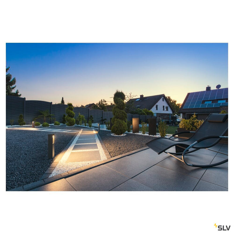 ESKINA FRAME 45 FL, outdoor LED floor light single anthracite CCT switch 3000/4000K