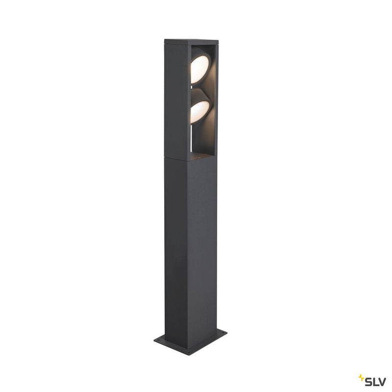 ESKINA FRAME 75 FL, Outdoor LED free-standing light double anthracite CCT switch 3000/4000K