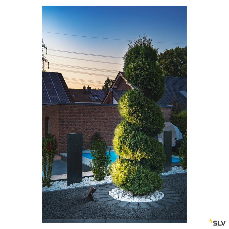 SAMRINA SP single QPAR51, outdoor ground spike light black