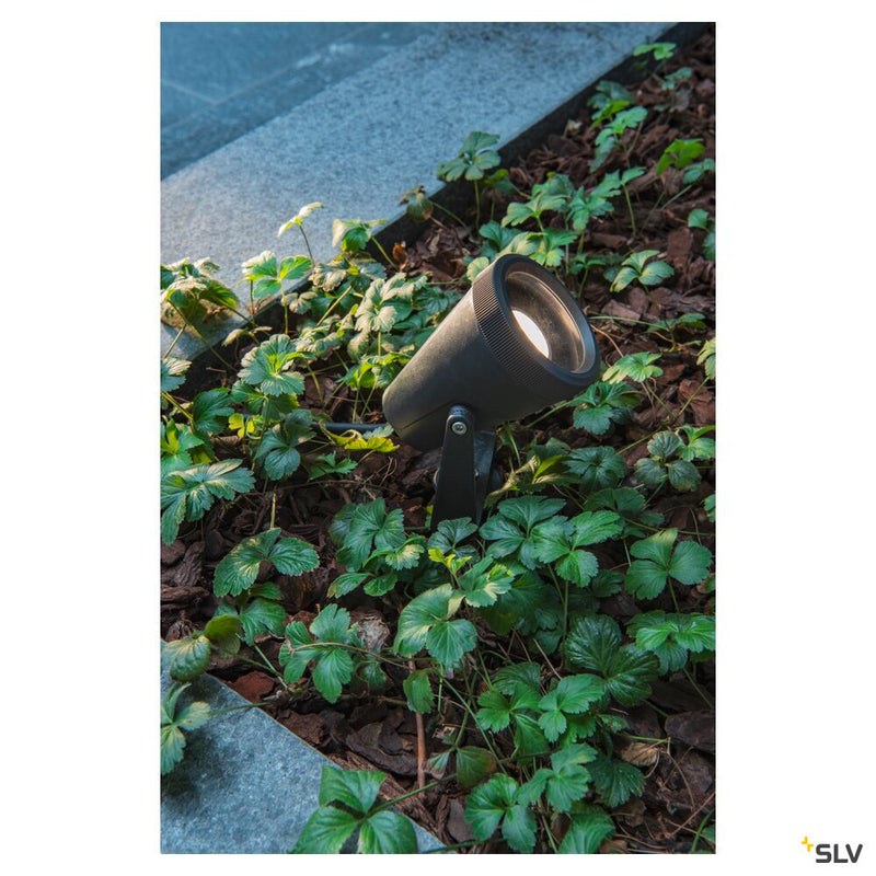 SAMRINA SP single QPAR51, outdoor ground spike light black