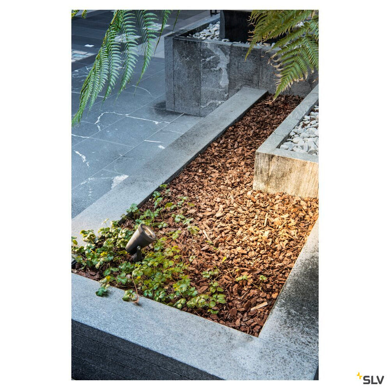 SAMRINA SP single QPAR51, outdoor ground spike light black