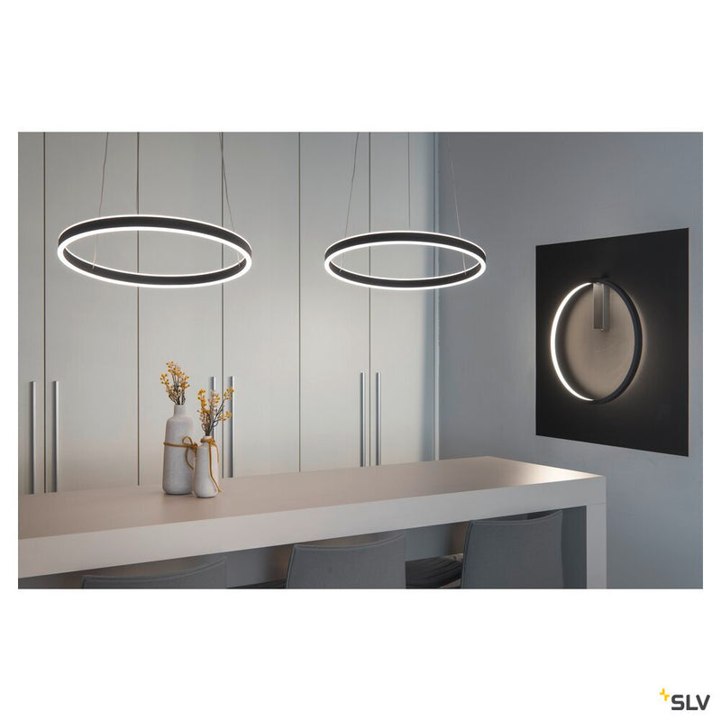 ONE 60 PD DALI UP/DOWN, Indoor LED pendant light black CCT switch 3000/4000K