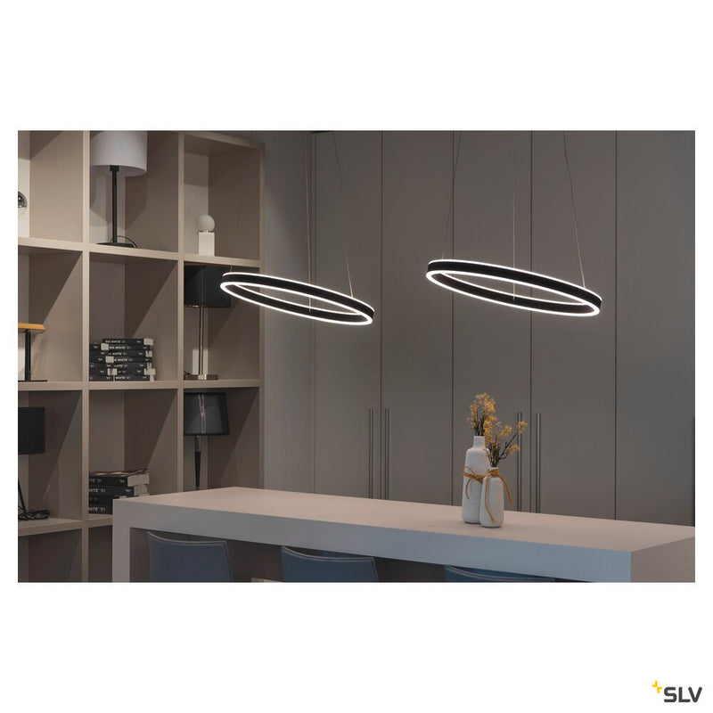 ONE 60 PD DALI UP/DOWN, Indoor LED pendant light black CCT switch 3000/4000K