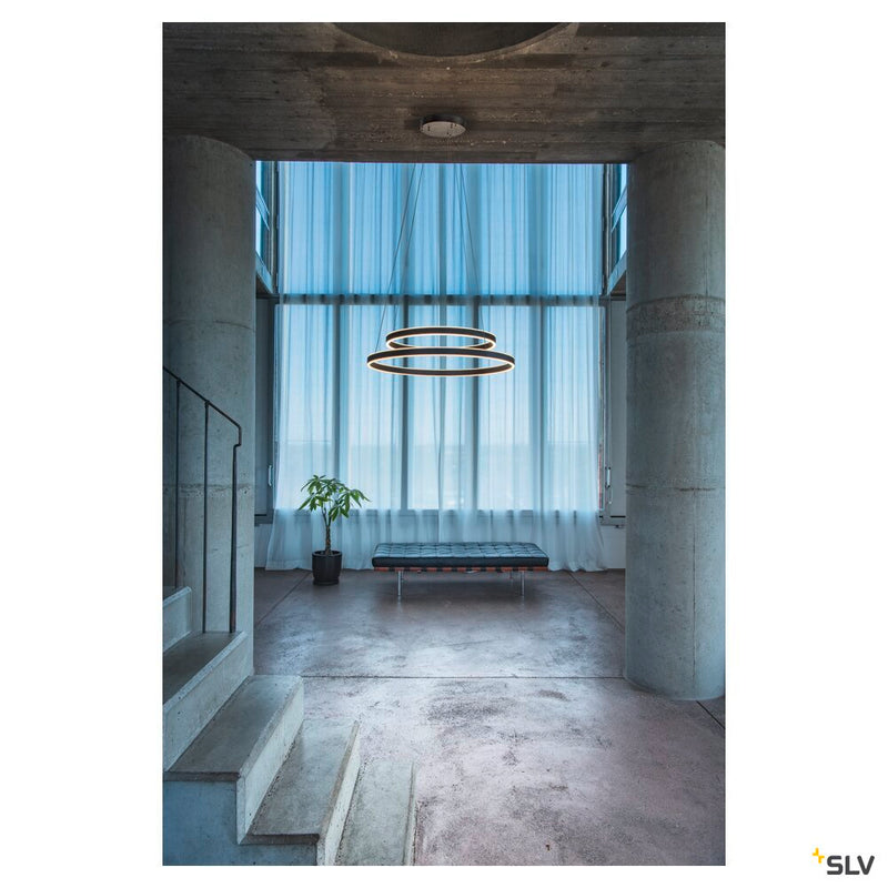 ONE DOUBLE PD DALI UP/DOWN, Indoor LED pendant light black CCT switch 3000/4000K