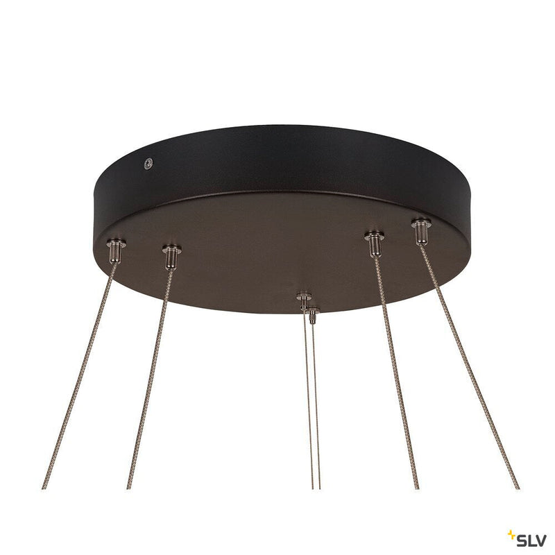 ONE DOUBLE PD DALI UP/DOWN, Indoor LED pendant light black CCT switch 3000/4000K