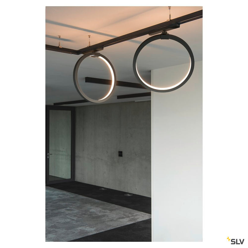 3~ ONE 40 TRACK DALI, 3 phase system light black 3000K