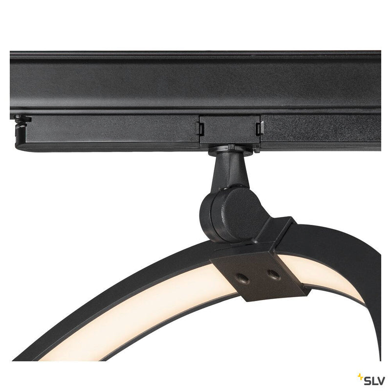 3~ ONE 40 TRACK DALI, 3 phase system light black 4000K