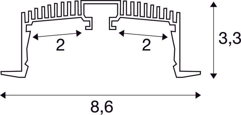 GRAZIA 60, Profile structure 3m white