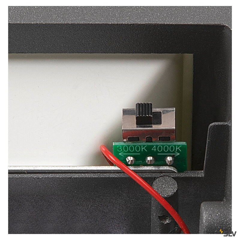 SITRA S WL SINGLE, LED outdoor wall-mounted light, anthracite, CCT switch 3000/4000K