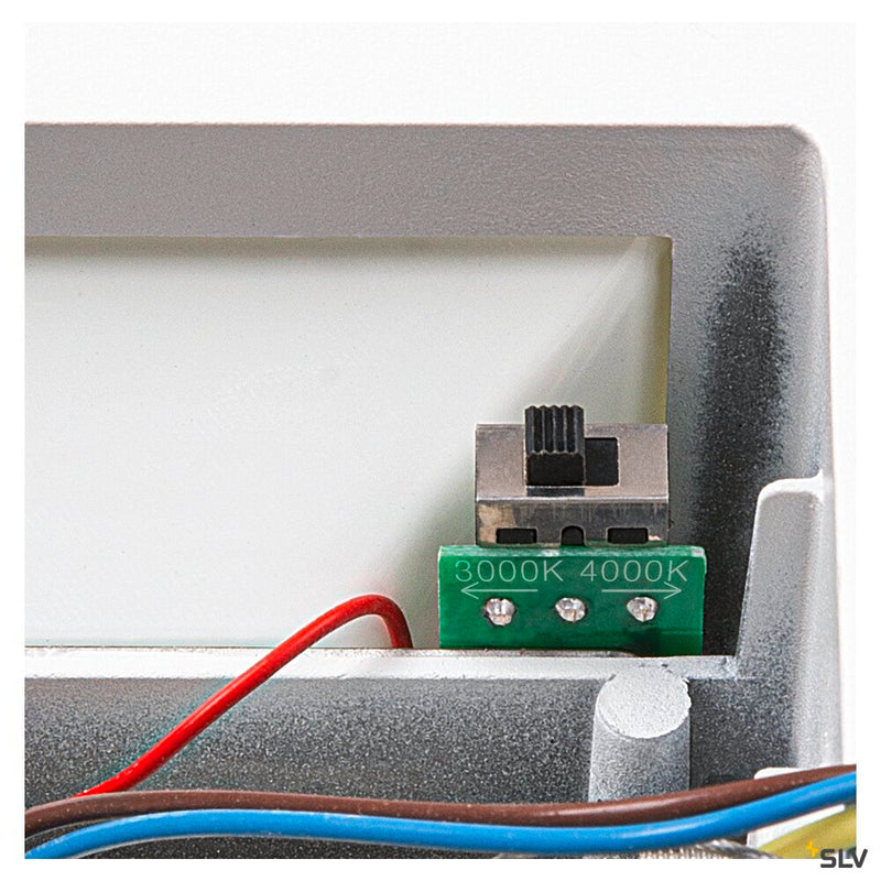 SITRA S WL SINGLE, LED outdoor wall-mounted light, white, CCT switch 3000/4000K