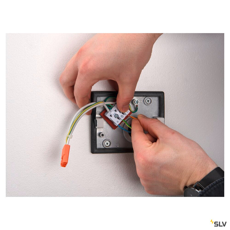 SITRA S WL SINGLE, LED outdoor wall-mounted light, white, CCT switch 3000/4000K