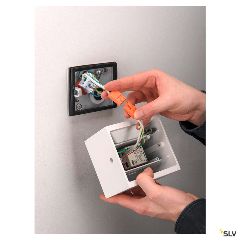 SITRA S WL SINGLE, LED outdoor wall-mounted light, white, CCT switch 3000/4000K