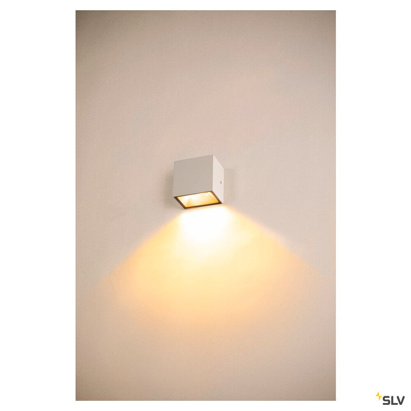 SITRA S WL SINGLE, LED outdoor wall-mounted light, white, CCT switch 3000/4000K