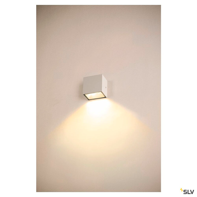 SITRA S WL SINGLE, LED outdoor wall-mounted light, white, CCT switch 3000/4000K