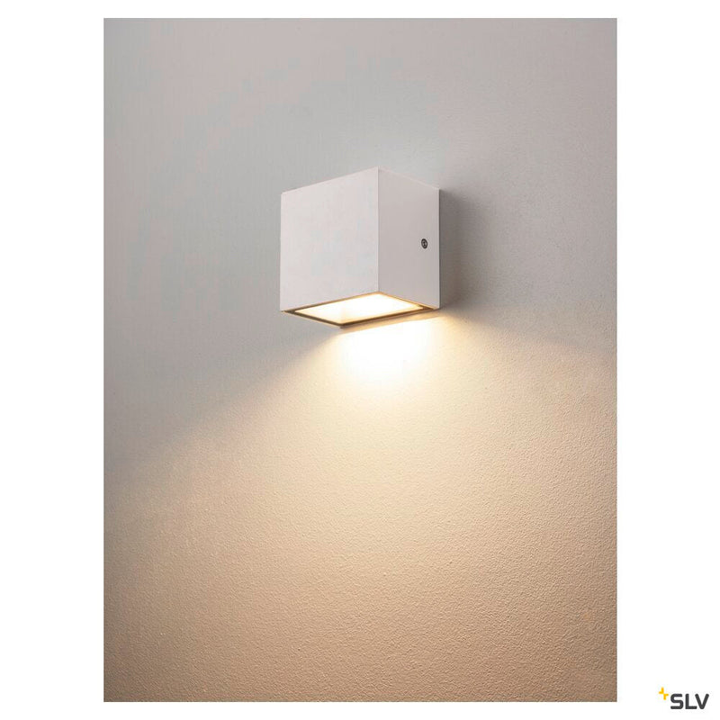 SITRA S WL SINGLE, LED outdoor wall-mounted light, white, CCT switch 3000/4000K