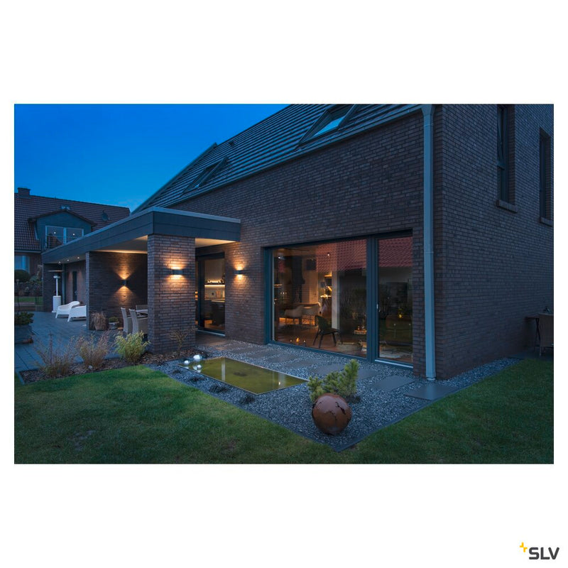 SITRA M WL UP/DOWN, outdoor LED wall-mounted light, anthracite, CCT switch 3000/4000K