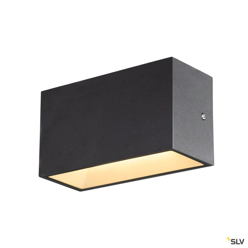 SITRA M WL UP/DOWN, outdoor LED wall-mounted light, anthracite, CCT switch 3000/4000K