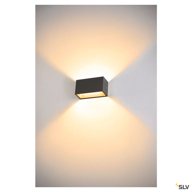 SITRA M WL UP/DOWN, outdoor LED wall-mounted light, anthracite, CCT switch 3000/4000K