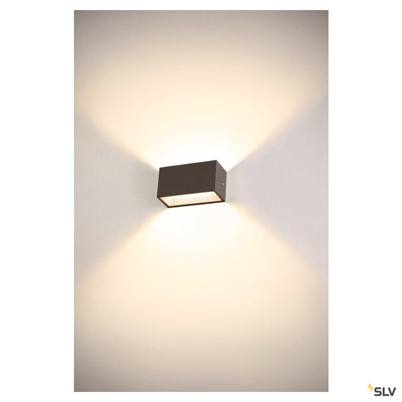 SITRA M WL UP/DOWN, outdoor LED wall-mounted light, anthracite, CCT switch 3000/4000K