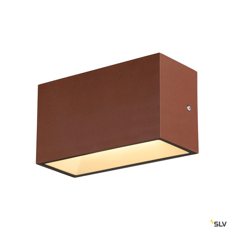 SITRA M WL UP/DOWN, LED outdoor wall-mounted light, rust coloured, CCT switch 3000/4000K