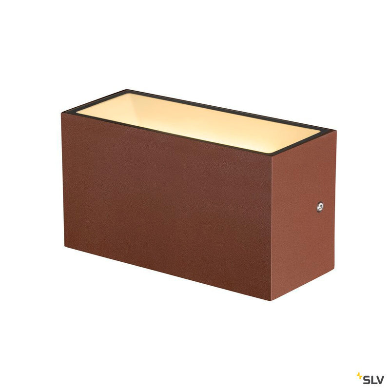 SITRA M WL UP/DOWN, LED outdoor wall-mounted light, rust coloured, CCT switch 3000/4000K