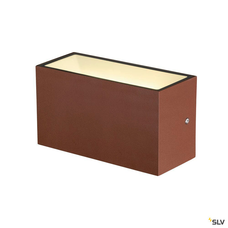 SITRA M WL UP/DOWN, LED outdoor wall-mounted light, rust coloured, CCT switch 3000/4000K