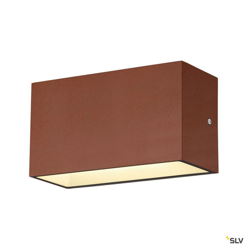 SITRA M WL UP/DOWN, LED outdoor wall-mounted light, rust coloured, CCT switch 3000/4000K