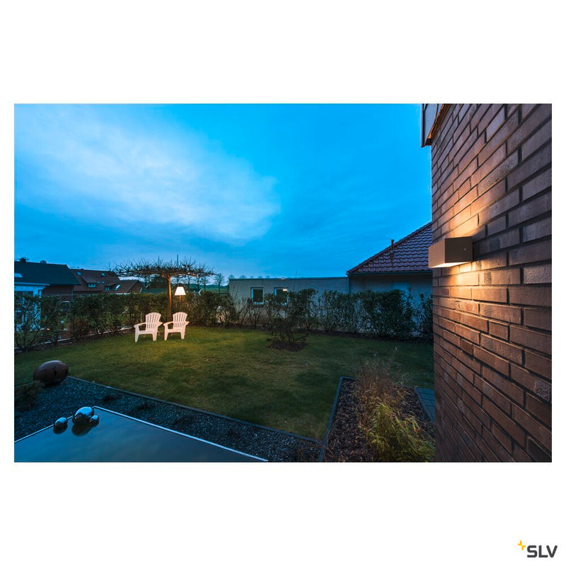 SITRA M WL UP/DOWN, LED outdoor wall-mounted light, rust coloured, CCT switch 3000/4000K