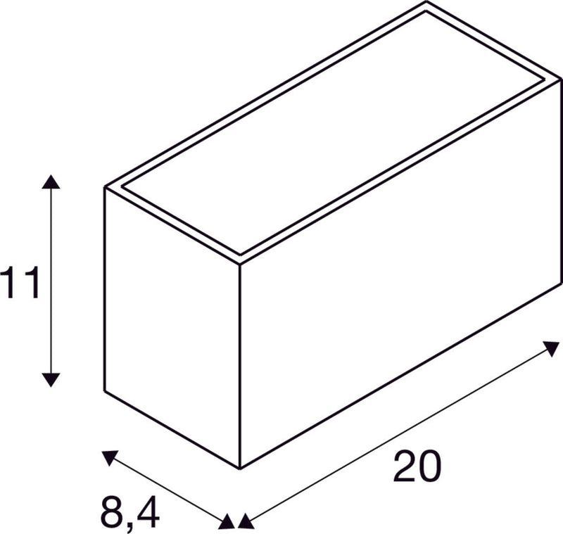 SITRA M WL UP/DOWN, LED outdoor wall-mounted light, rust coloured, CCT switch 3000/4000K