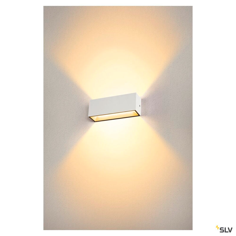 SITRA L WL UP/DOWN, LED outdoor wall-mounted light, white, CCT switch 3000/4000K