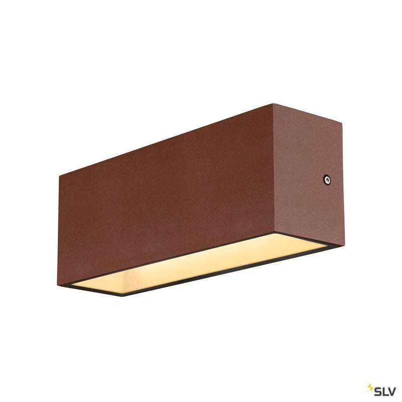 SITRA L WL UP/DOWN, LED outdoor wall-mounted light, rust coloured, CCT switch 3000/4000K