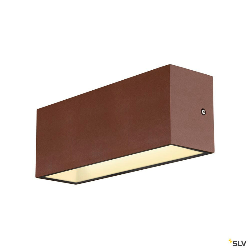 SITRA L WL UP/DOWN, LED outdoor wall-mounted light, rust coloured, CCT switch 3000/4000K