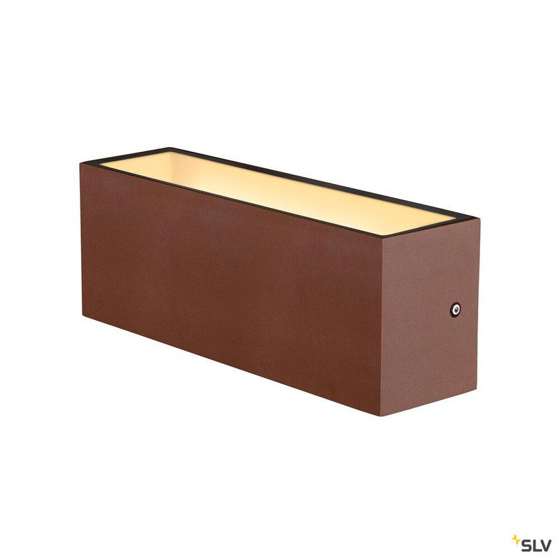 SITRA L WL UP/DOWN, LED outdoor wall-mounted light, rust coloured, CCT switch 3000/4000K
