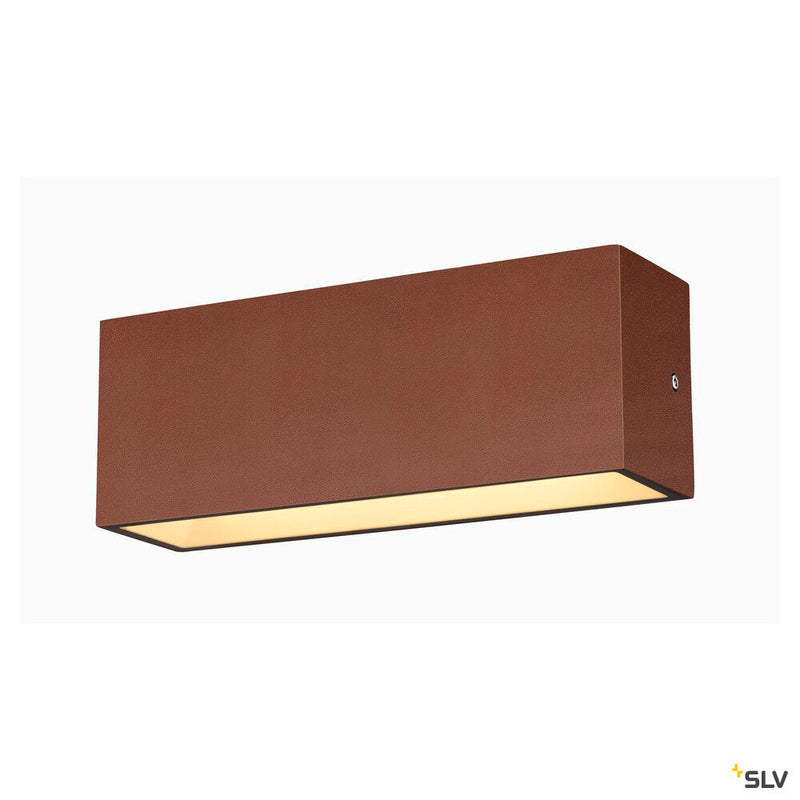 SITRA L WL UP/DOWN, LED outdoor wall-mounted light, rust coloured, CCT switch 3000/4000K