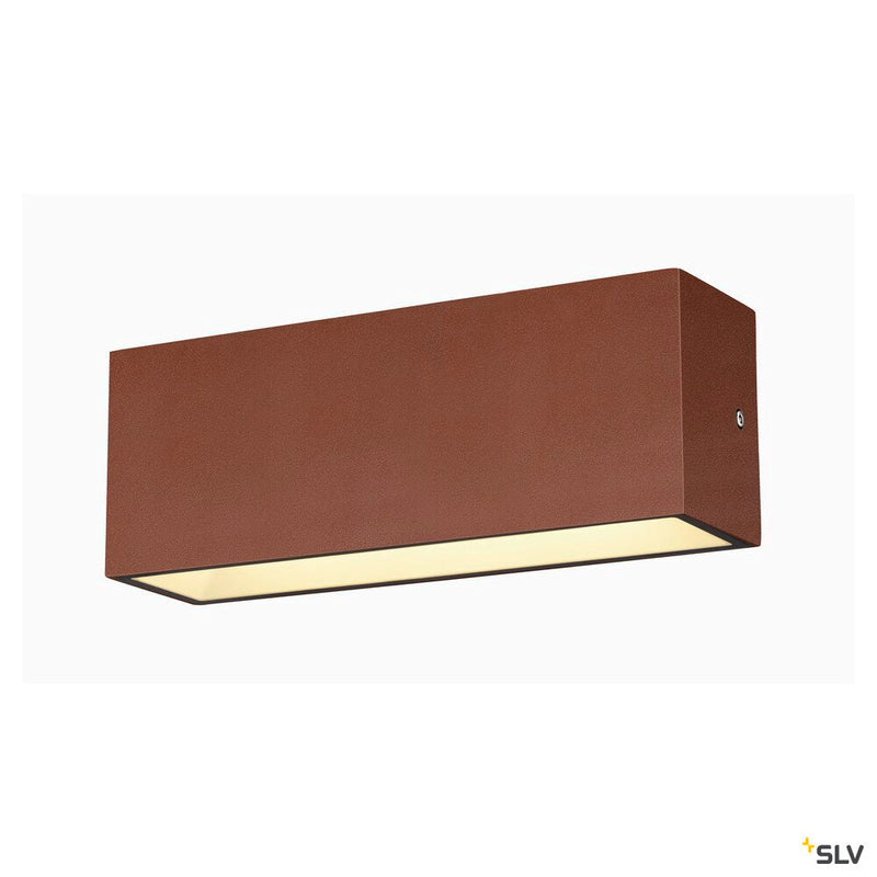 SITRA L WL UP/DOWN, LED outdoor wall-mounted light, rust coloured, CCT switch 3000/4000K