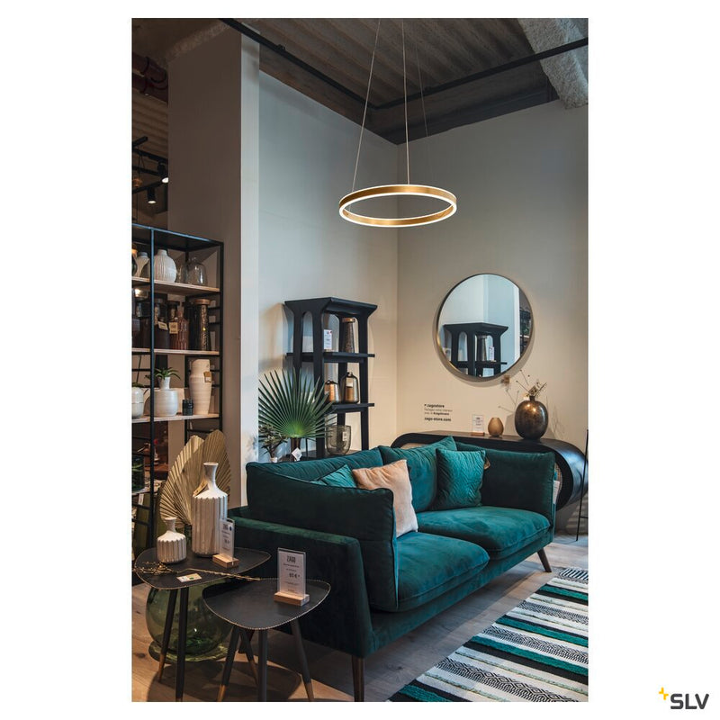 ONE 60 PD PHASE up/down, brass pendant light,24W 2700/3000K 130°