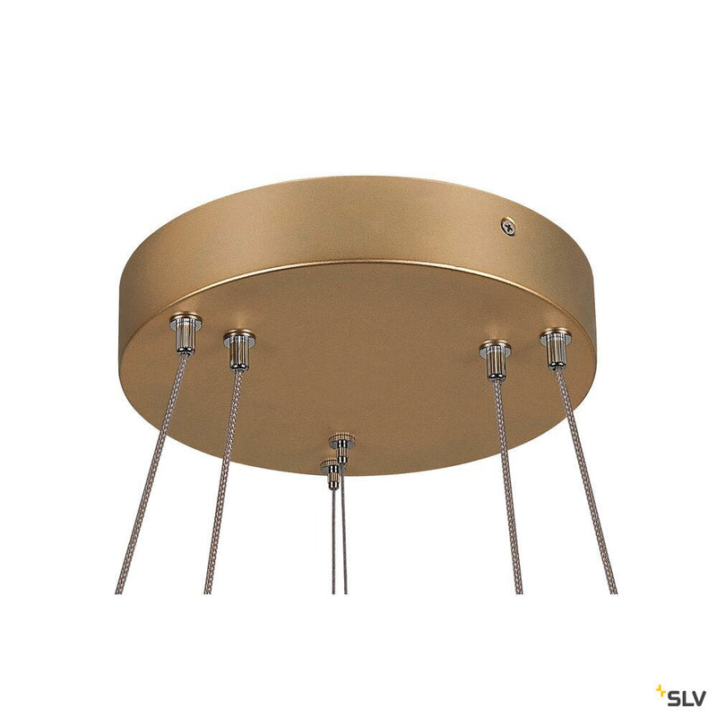 ONE DOUBLE PHASE up/down, brass pendant light, 35W 2700/3000K 130°