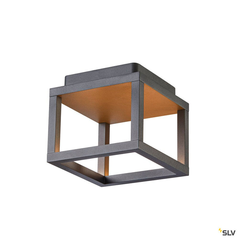 QUADRULO CL, LED outdoor ceiling-mounted light, anthracite