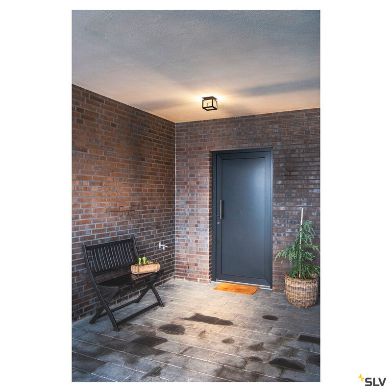 QUADRULO CL, LED outdoor ceiling-mounted light, anthracite