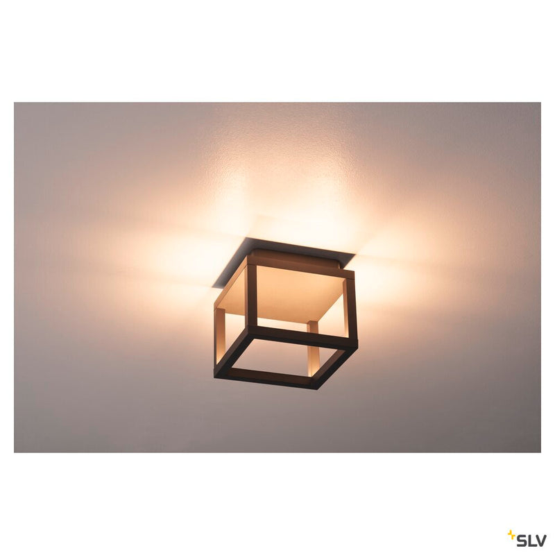 QUADRULO CL, LED outdoor ceiling-mounted light, anthracite