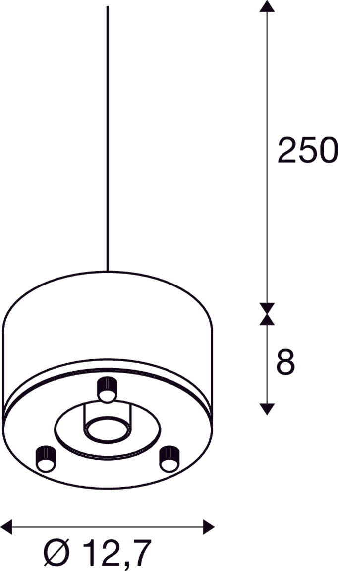 PARA DOME E27, grey pendant light