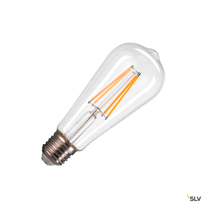 ST58 E27, transparent LED light, 7.5W 2700K CRI90 320°