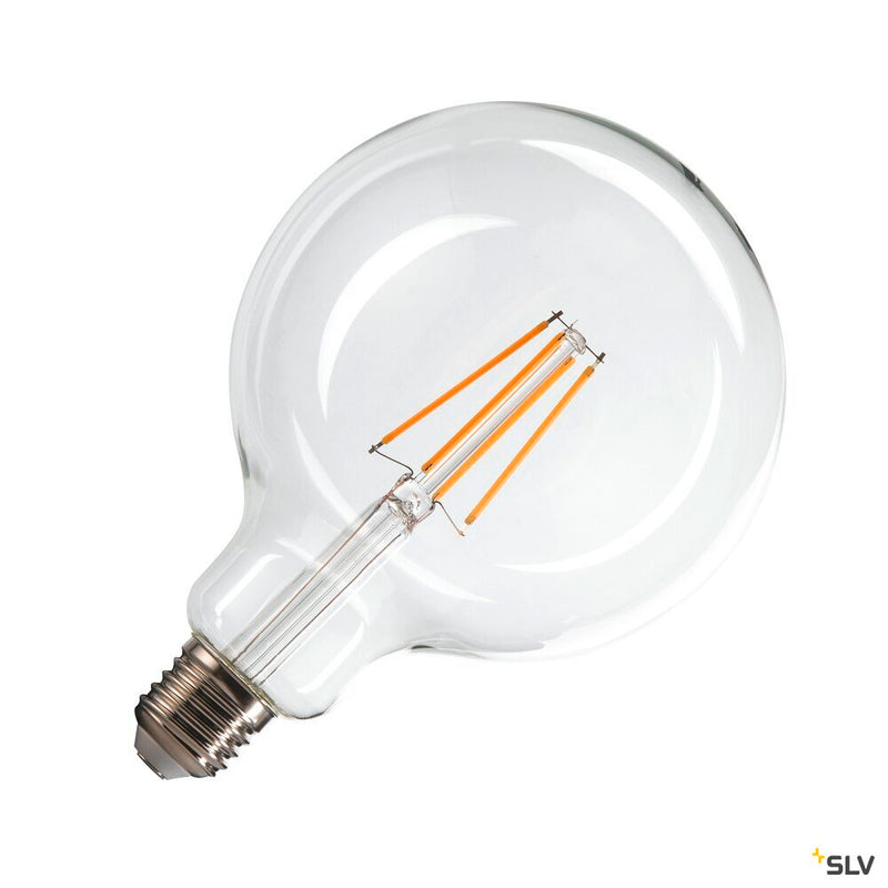 G125 E27, transparent LED light, 7.5W 2700K CRI90 320°