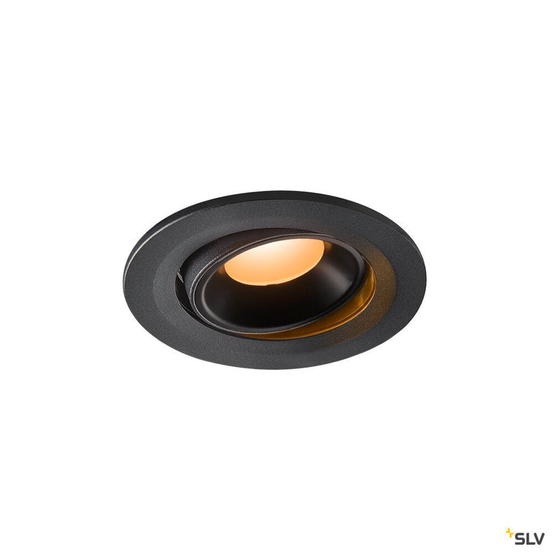 NUMINOS MOVE S, black recessed ceiling light, 2700K 20°